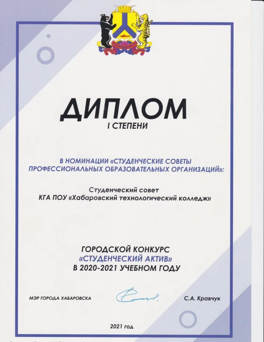 Награды за творческую деятельность